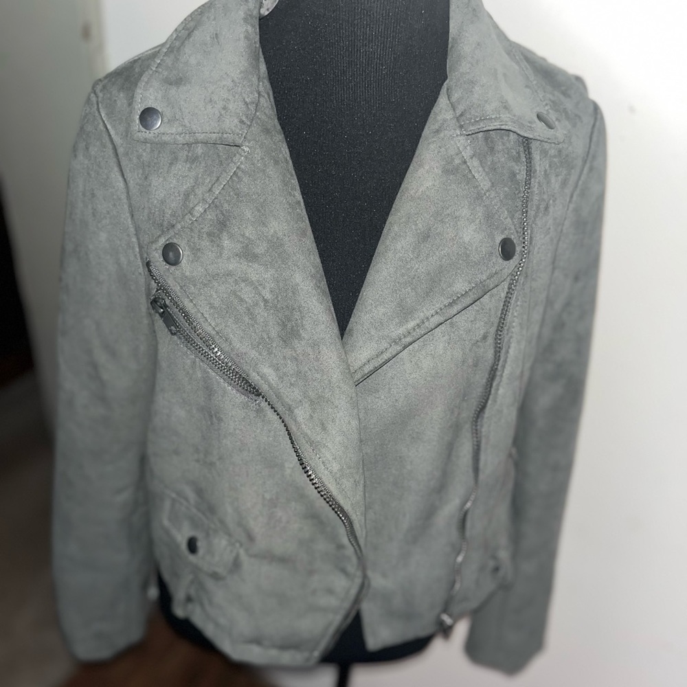 Forever 21 faux leather moto jacket- M - Picture 1 of 9
